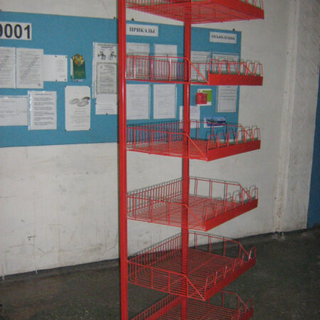 Стеллажи металлические проволочные