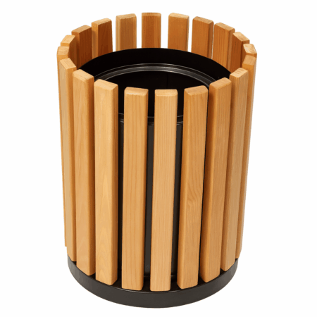 Урна с деревянными планками
