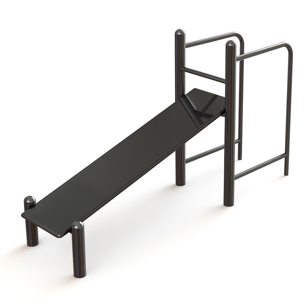 Лавка для пресса с брусьями