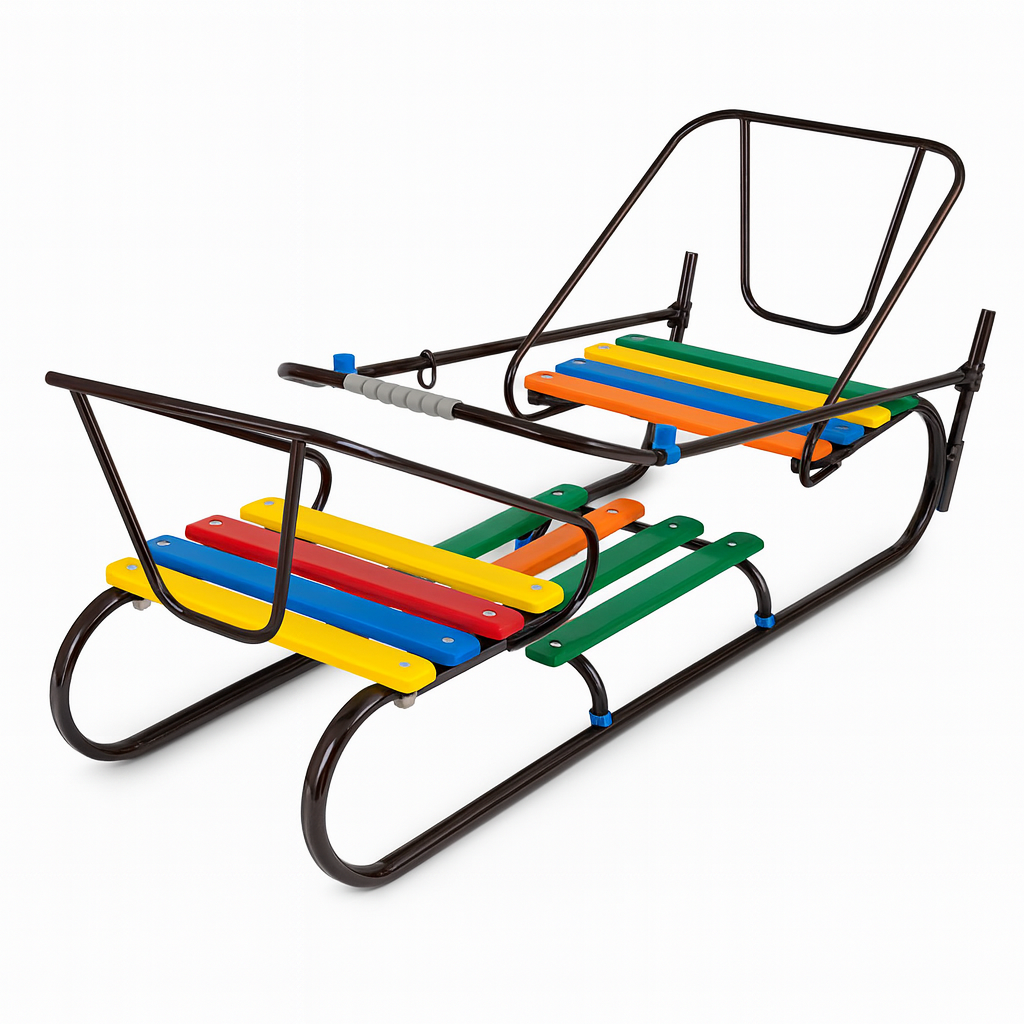 Санки двойные трубчатые «БОБЕК»