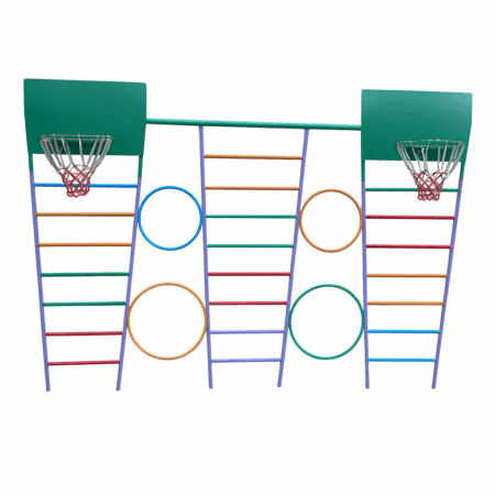 Шведская стенка с игровыми кольцами