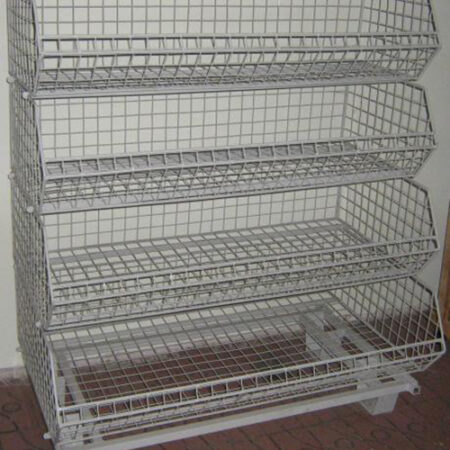 Стеллажи металлические из проволоки