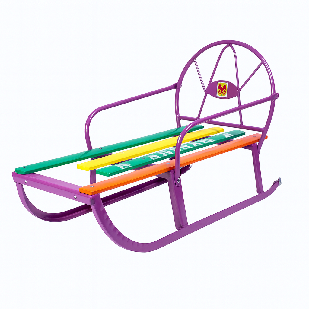 Санки детские с трубчатой спинкой "Алакай"