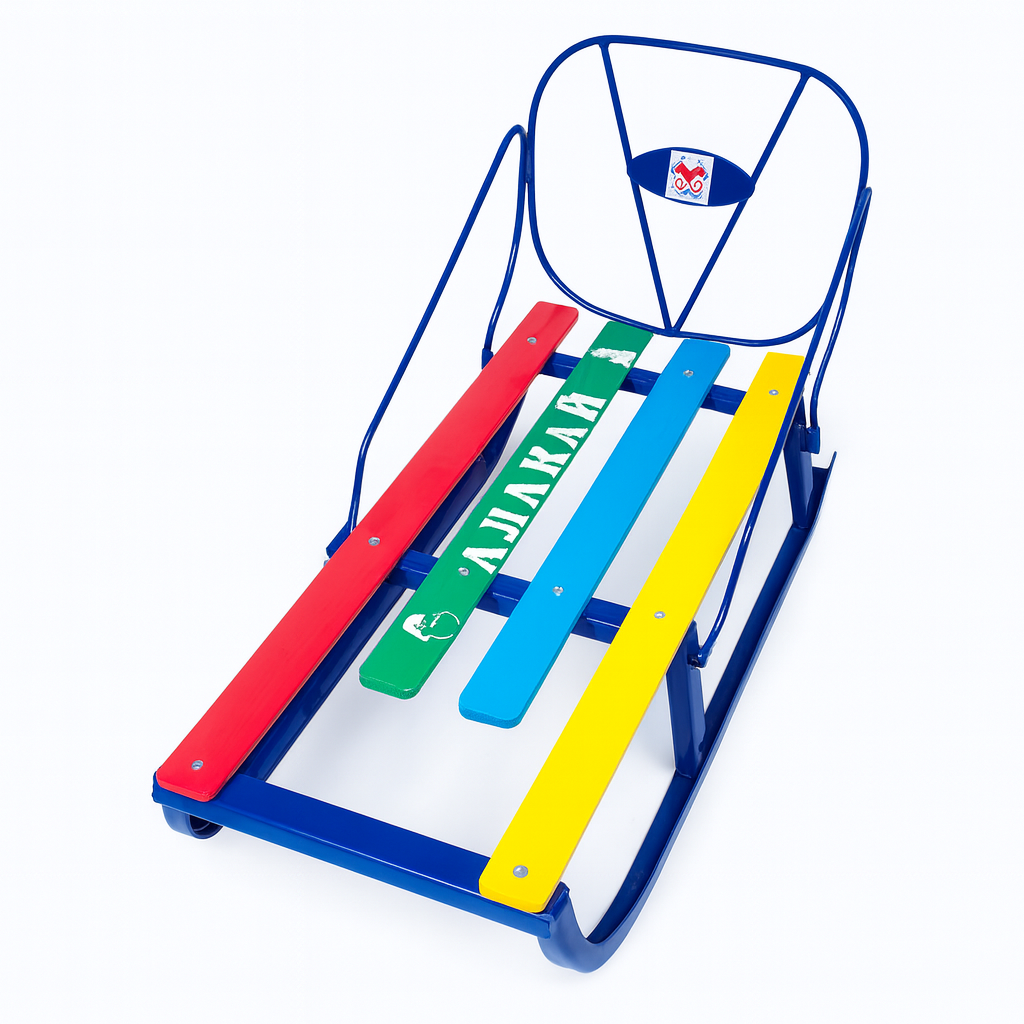 Санки детские со спинкой "Алакай"