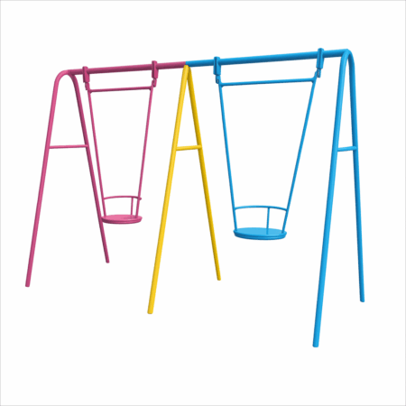 Качели двухместные на жесткой сцепке. Тип 2