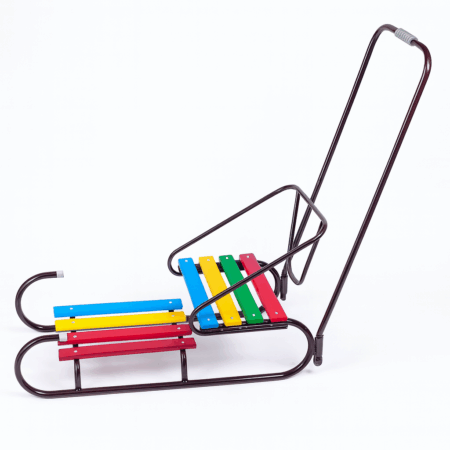 Санки трубчатые «БОБЕК 2» 2-ступенчатые с подножкой