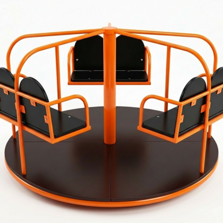 Карусель - Ромашка с посадочными местами со спинкой