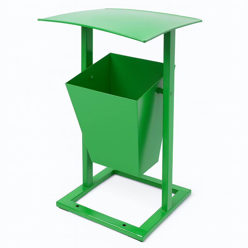 Урна трапециевидная с крышкой