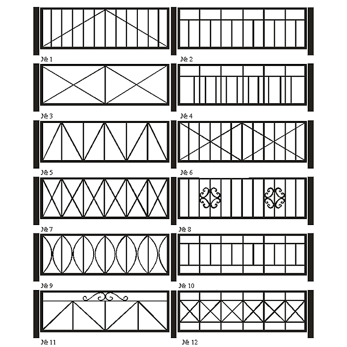Ограждения. Н=500